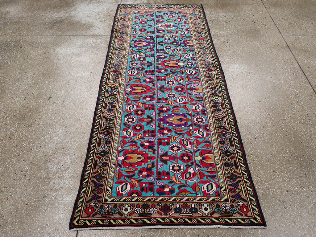 Vintage Persian Malayer Throw Rug, No.31975 - Galerie Shabab