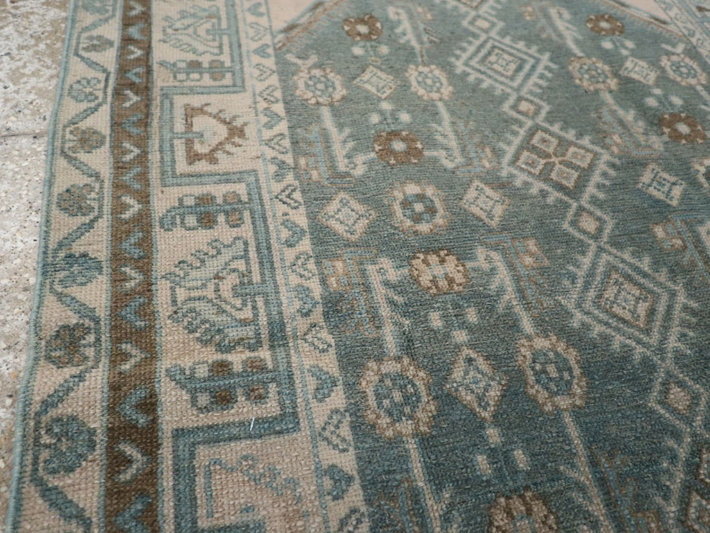 Vintage Persian Malayer Throw Rug, No.31988 - Galerie Shabab