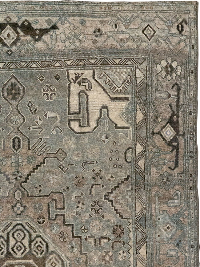 Antique Persian Kurdish Accent Rug, No.32001 - Galerie Shabab