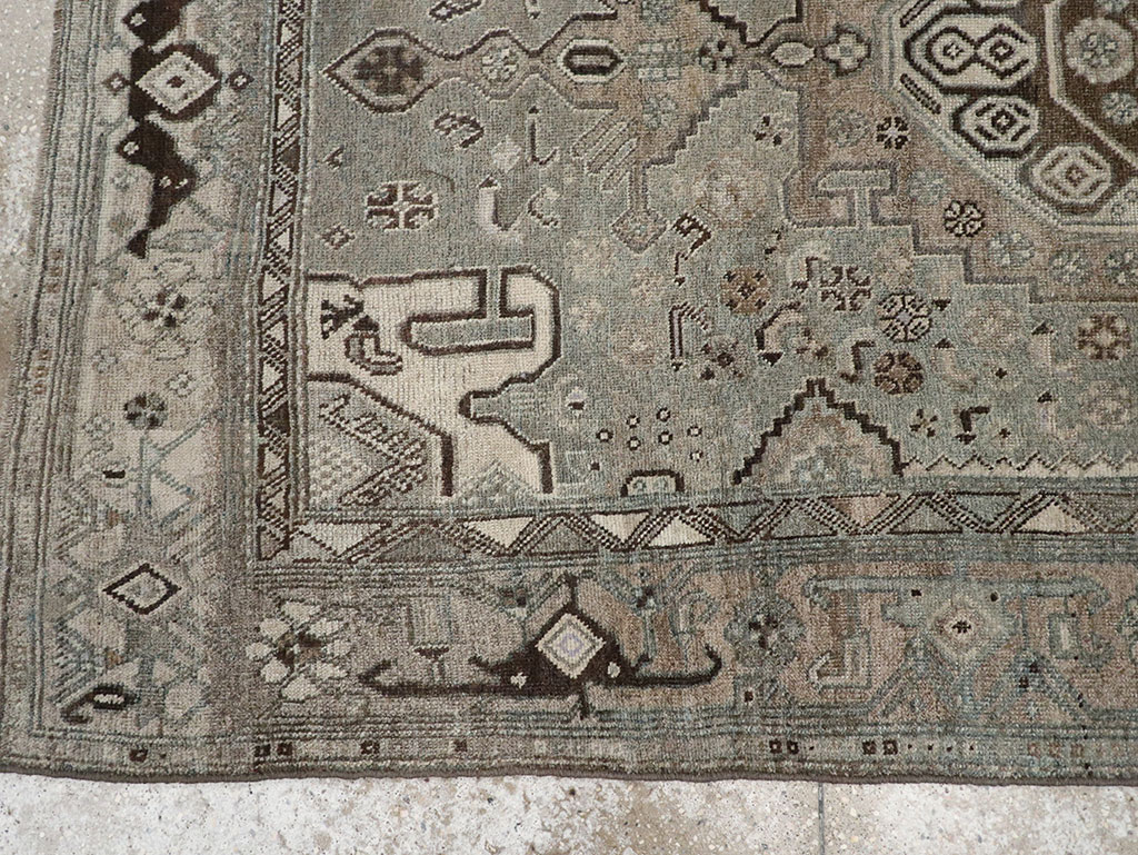 Antique Persian Kurdish Accent Rug, No.32001 - Galerie Shabab