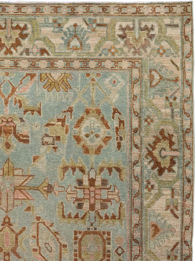 Vintage Persian Malayer Accent Rug, No.32002 - Galerie Shabab