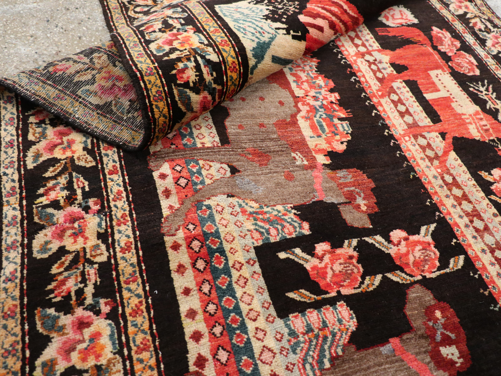 Vintage Pictorial Karabagh Rug, No.32009 - Galerie Shabab