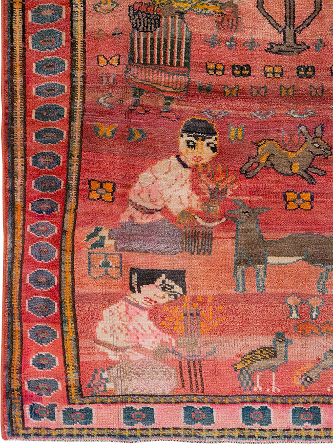 Vintage Persian Lori Pictorial Rug, No.32031 - Galerie Shabab