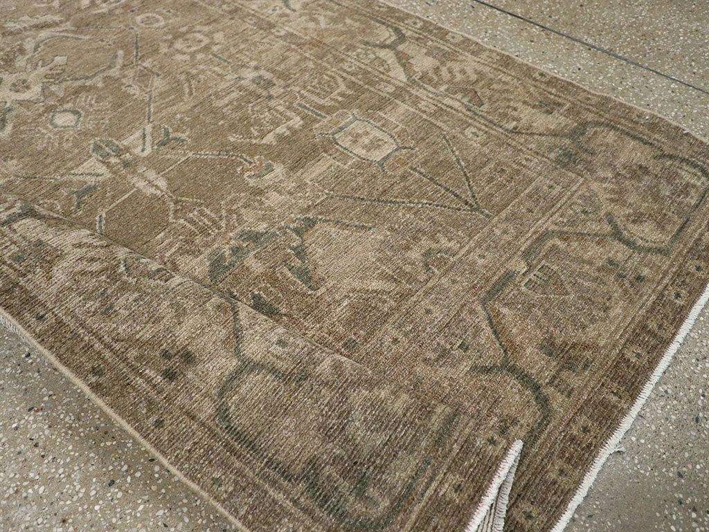 Vintage Persian Malayer Accent Rug, No.32038 - Galerie Shabab