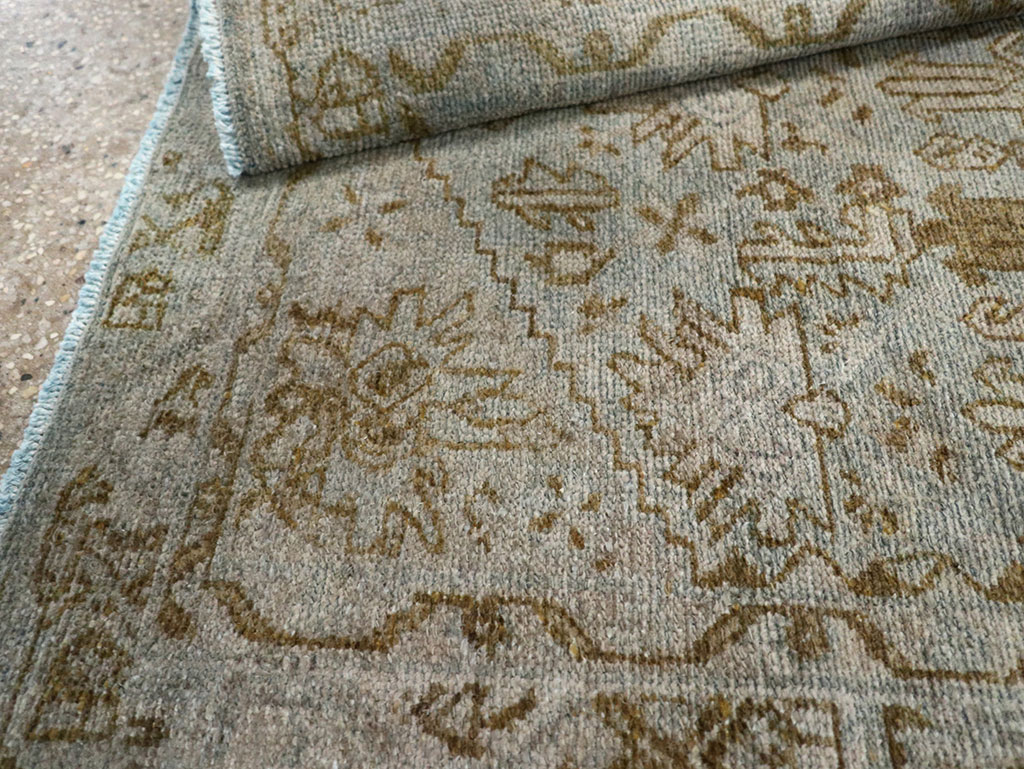 Vintage Persian Malayer Throw Rug, No.32048 - Galerie Shabab