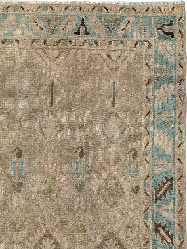 Vintage Persian Malayer Accent Rug, No.32050 - Galerie Shabab