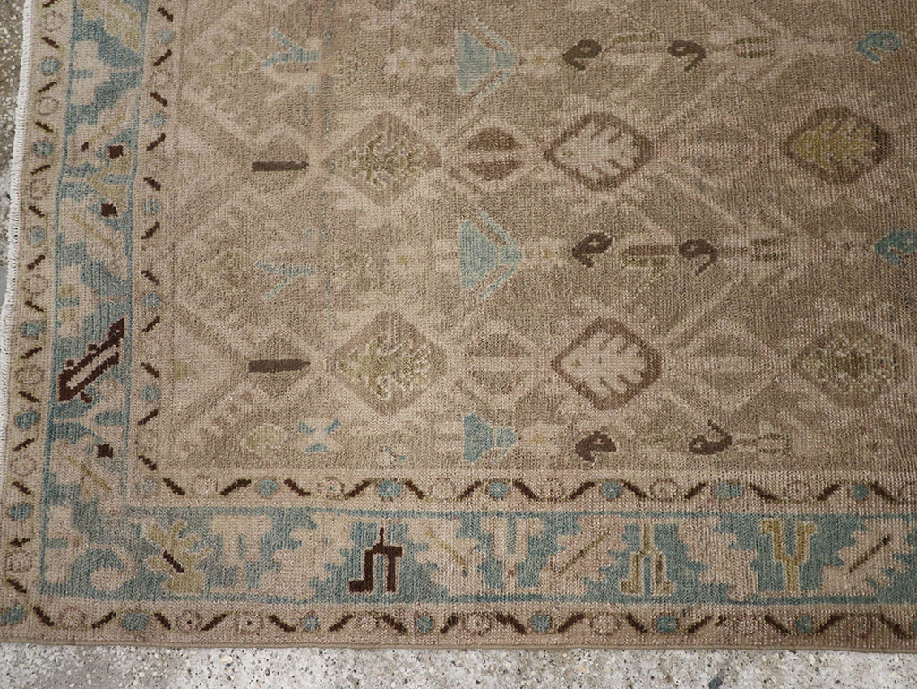 Vintage Persian Malayer Accent Rug, No.32050 - Galerie Shabab