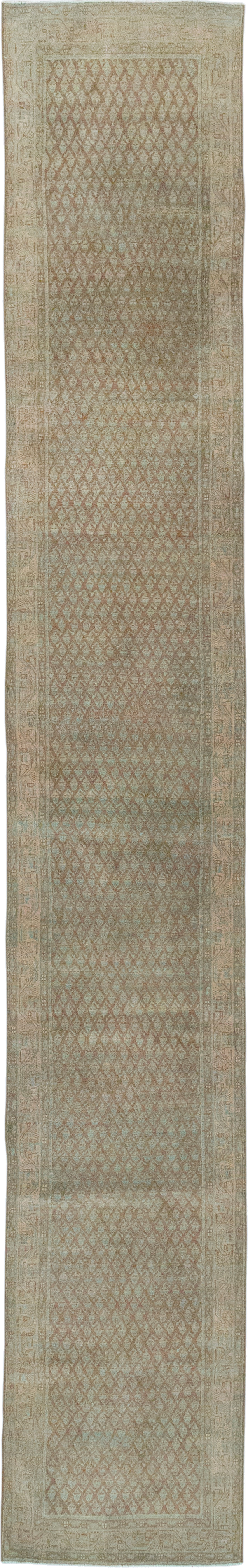 Antique Persian Mahal Long Runner, No.32080 - Galerie Shabab