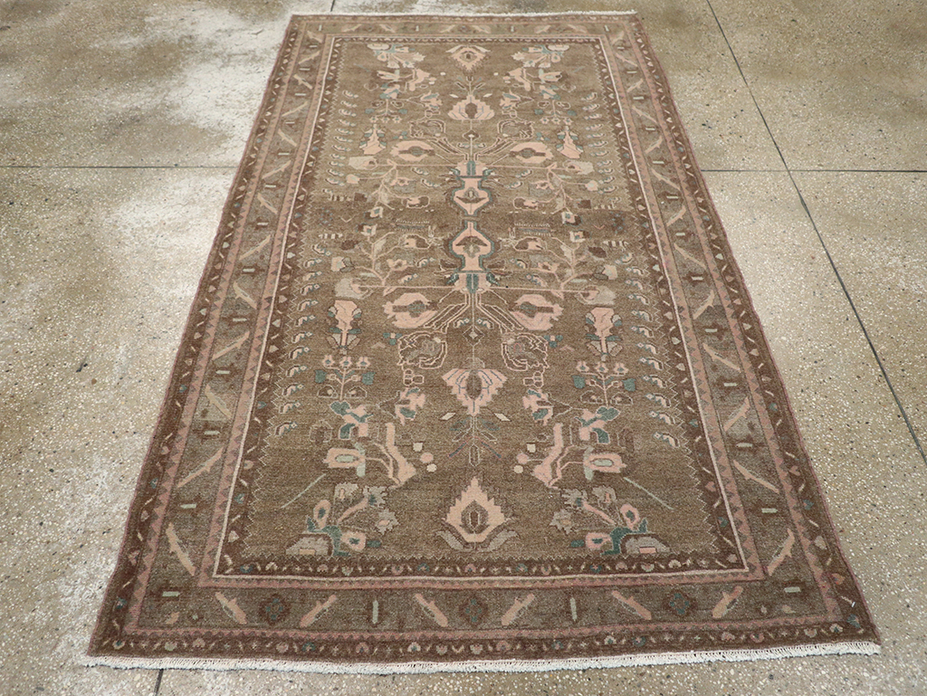 Vintage Persian Malayer Accent Rug, No.32081 - Galerie Shabab