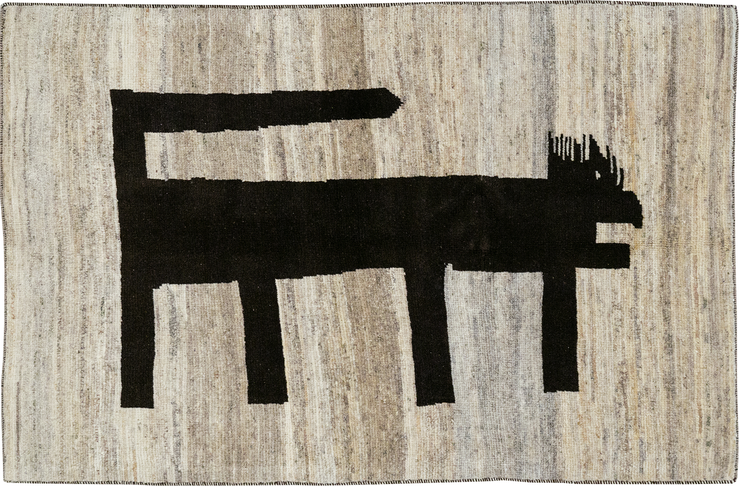 Modern Persian Gabbeh Pictorial Throw Rug (Pair: 1 of 2), No.32086 - Galerie Shabab