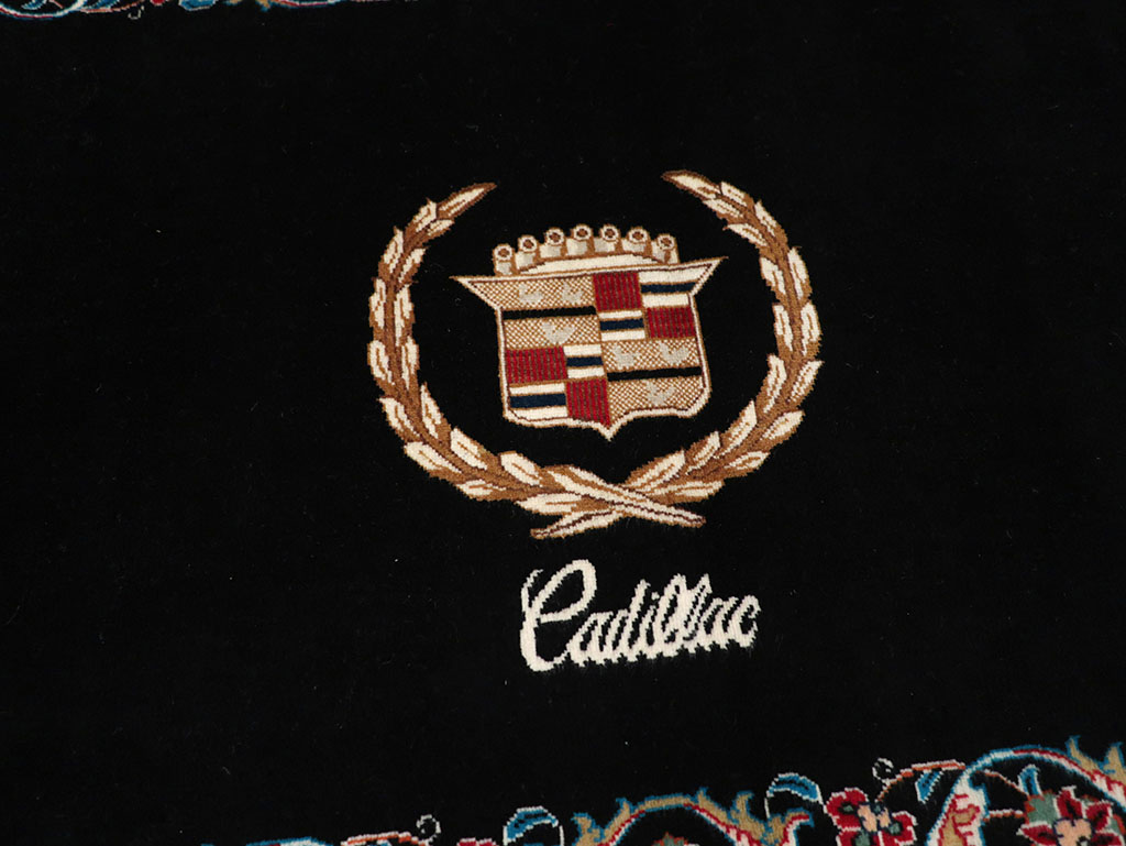 Vintage Persian Tabriz Pictorial Throw Rug, No.32125 - Galerie Shabab