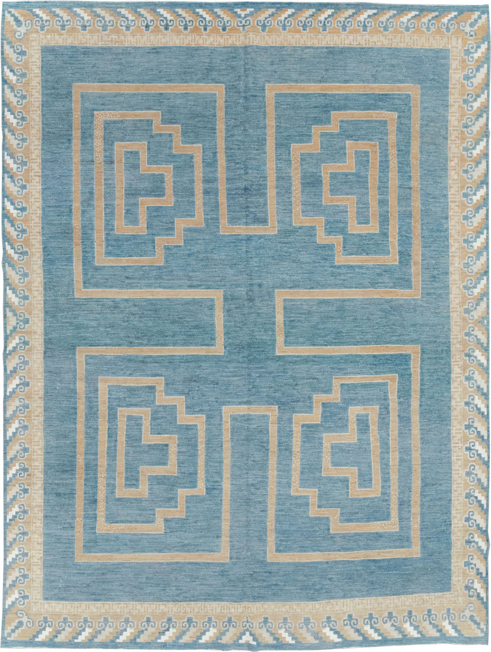 African Tuareg Inspired Modern East Turkestan Khotan Room Size Carpet, No.32160 - Galerie Shabab