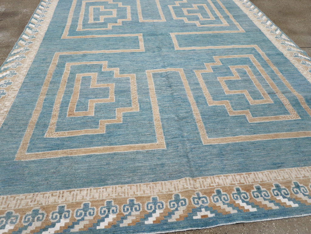 African Tuareg Inspired Modern East Turkestan Khotan Room Size Carpet, No.32160 - Galerie Shabab