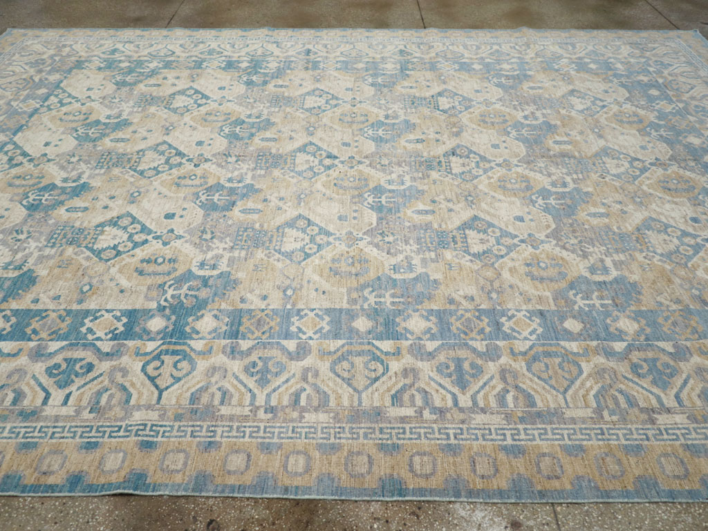 Modern East Turkestan Khotan Room Size Carpet, No.32161 - Galerie Shabab