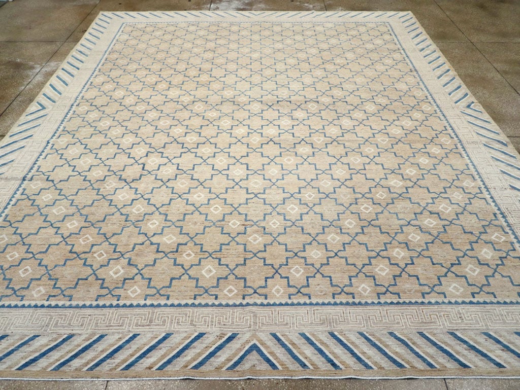 Modern East Turkestan Khotan Large Room Size Carpet, No.32166 - Galerie Shabab