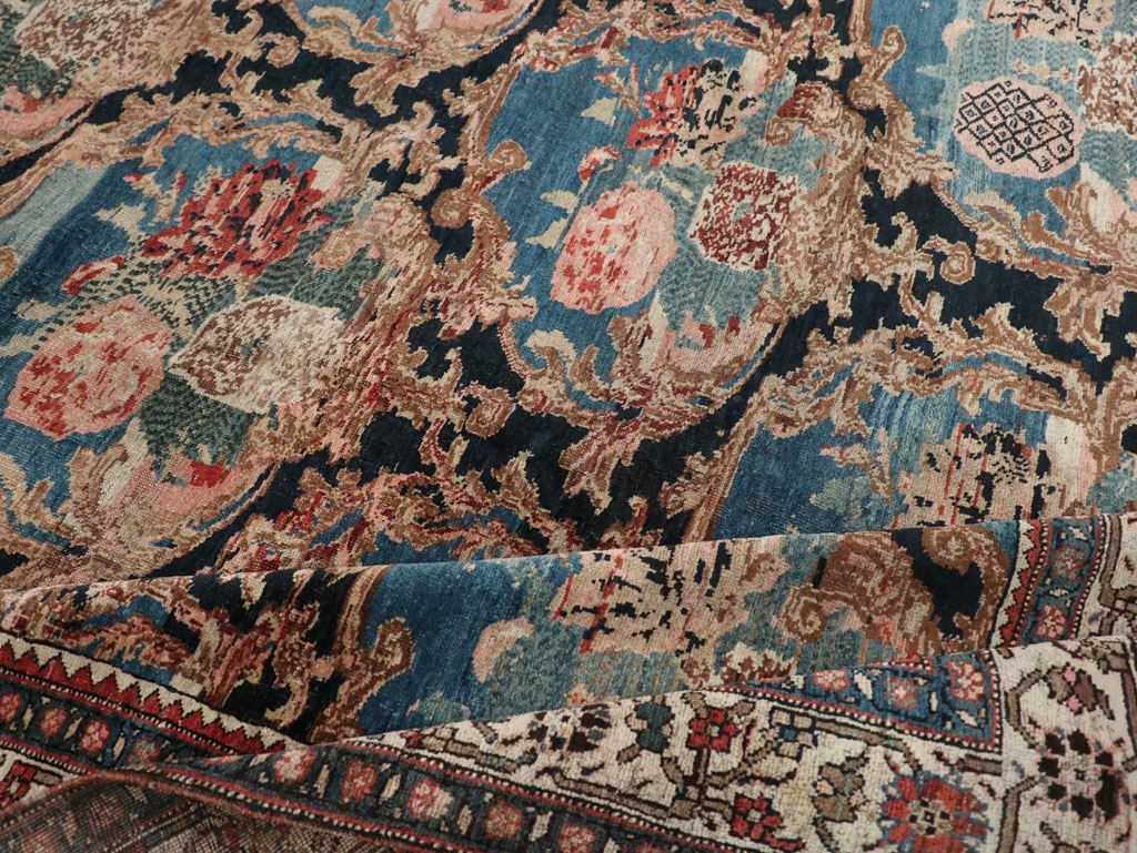 Antique Persian Bidjar Small Room Size Carpet, No.32178 - Galerie Shabab