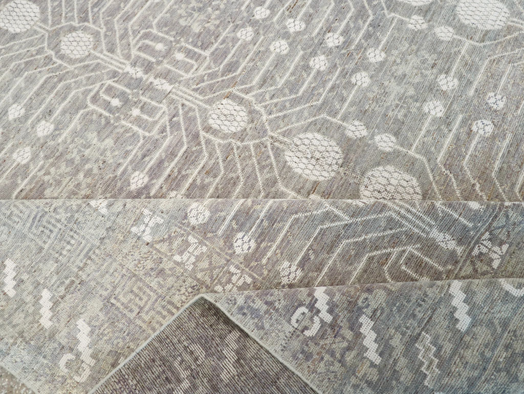 Modern East Turkestan Khotan Room Size Carpet, No.32192 - Galerie Shabab