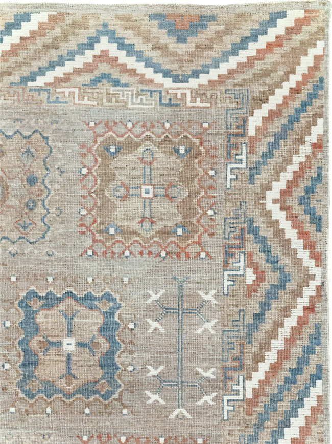 Modern East Turkestan Khotan Small Room Size Carpet, No.32205 - Galerie Shabab