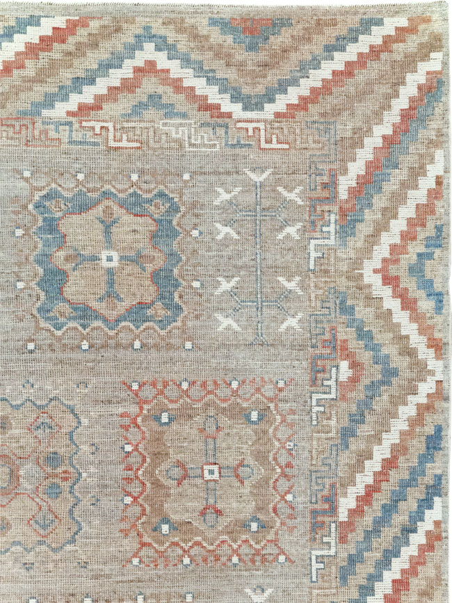 Modern East Turkestan Khotan Small Room Size Carpet, No.32205 - Galerie Shabab