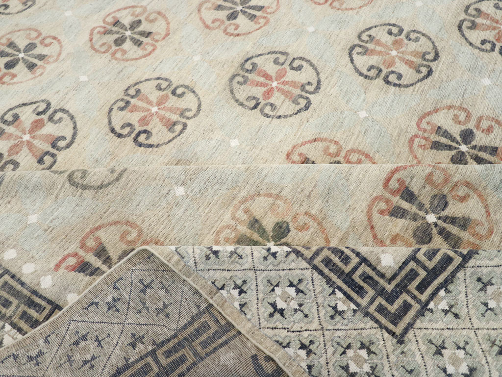 Modern East Turkestan Khotan Large Room Size Carpet, No.32206 - Galerie Shabab