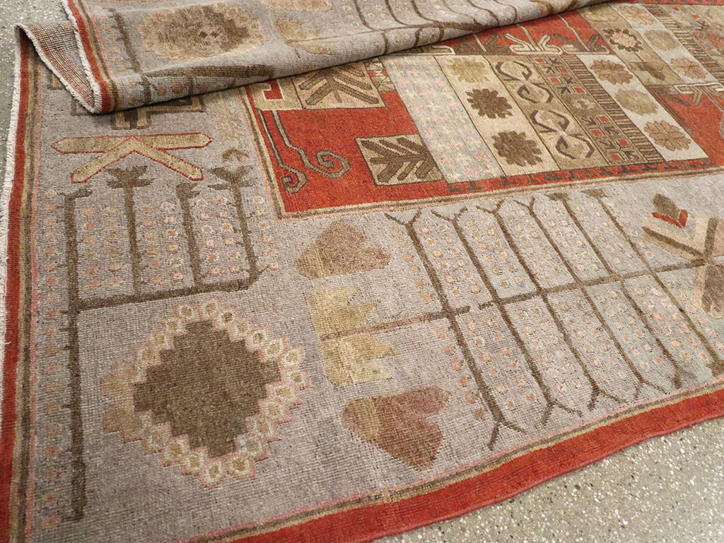 Antique East Turkestan Khotan Accent Carpet, No.32215 - Galerie Shabab