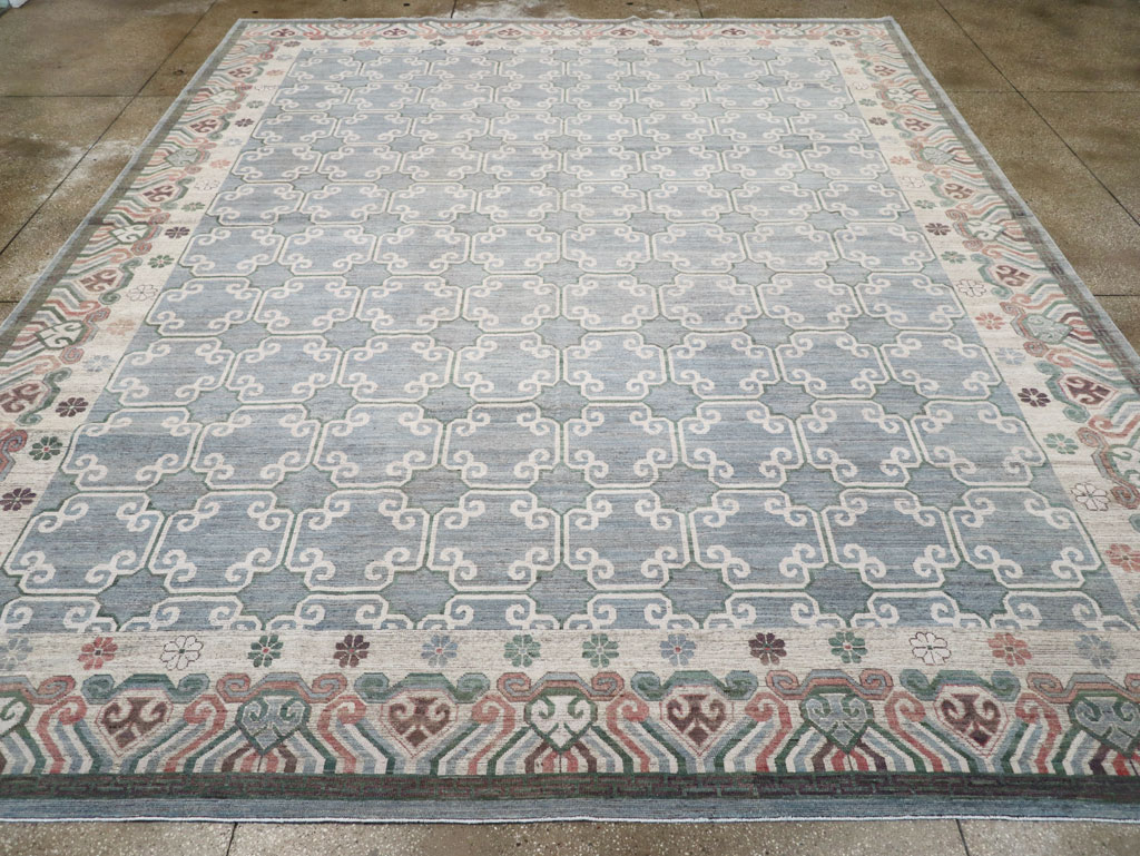 Modern East Turkestan Khotan Large Room Size Carpet, No.32219 - Galerie Shabab