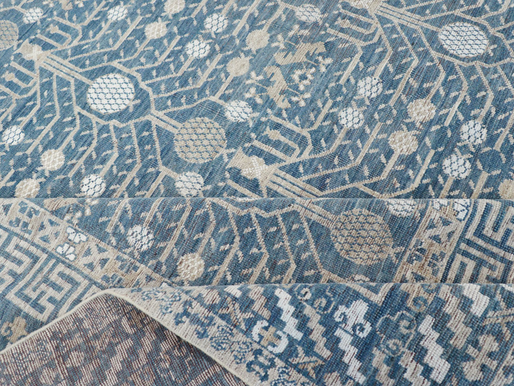 Modern East Turkestan Khotan Small Room Size Carpet, No.32221 - Galerie Shabab