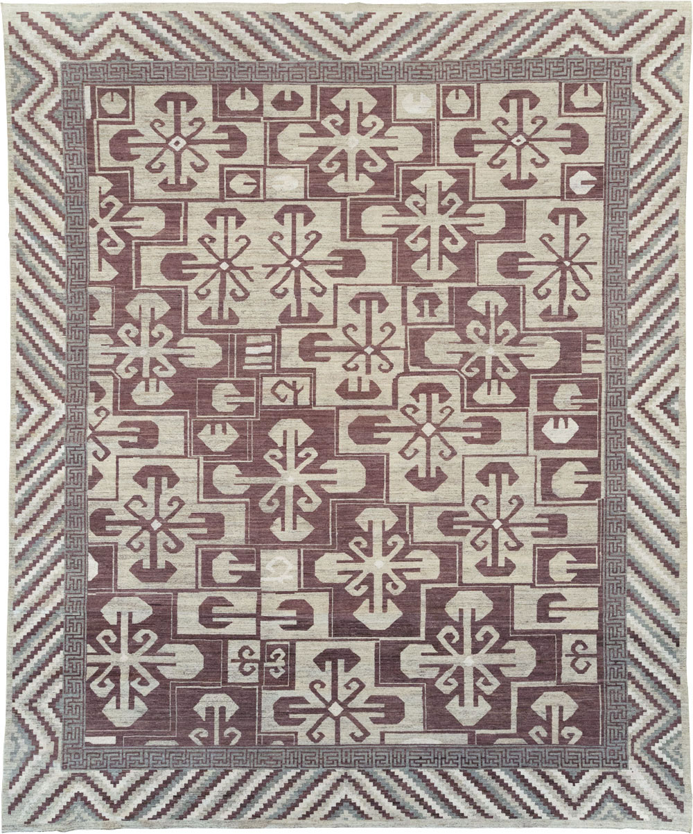 Modern East Turkestan Khotan Large Room Size Carpet, No.32250 - Galerie Shabab