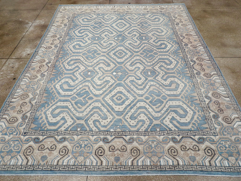 Modern East Turkestan Khotan Room Size Carpet, No.32251 - Galerie Shabab