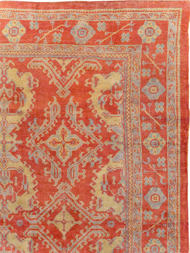 Antique Turkish Oushak Carpet, No.32262 - Galerie Shabab