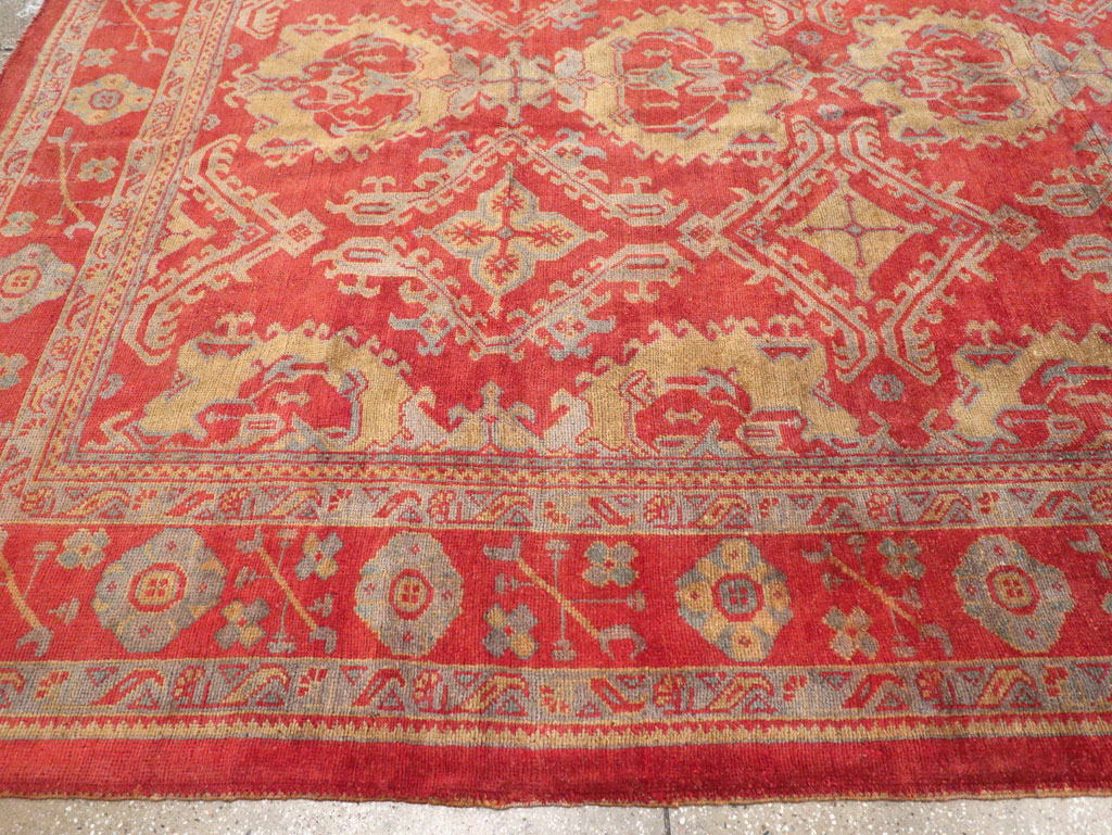 Antique Turkish Oushak Carpet, No.32262 - Galerie Shabab