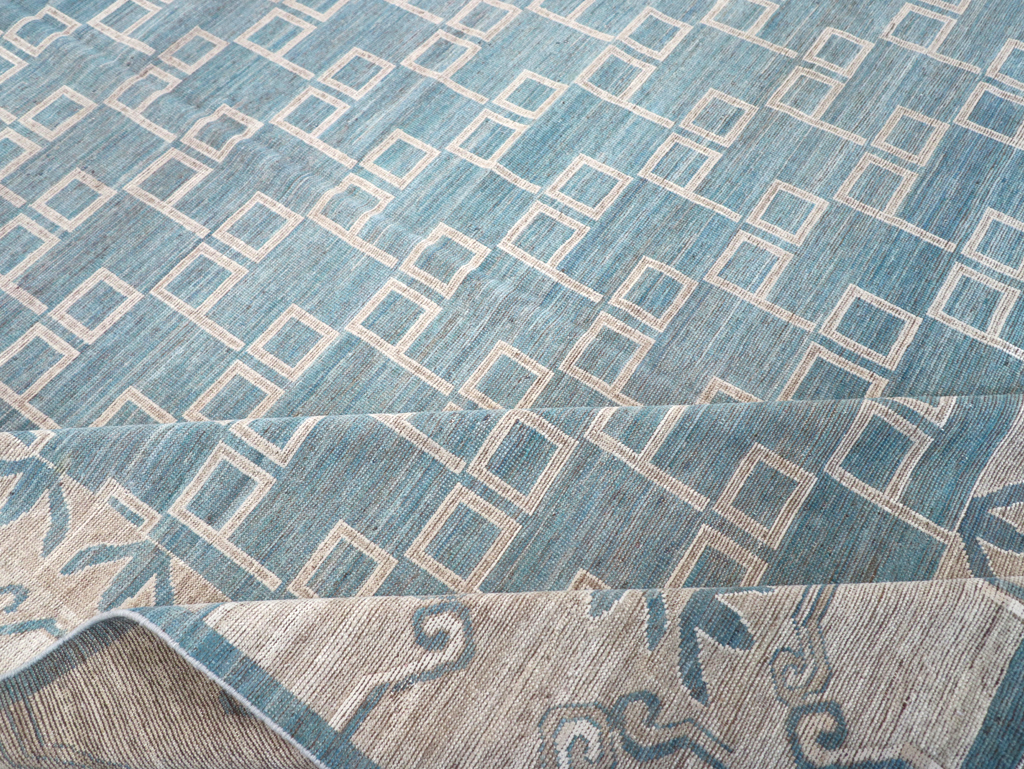 Modern East Turkestan Khotan Room Size Carpet, No.32383 - Galerie Shabab