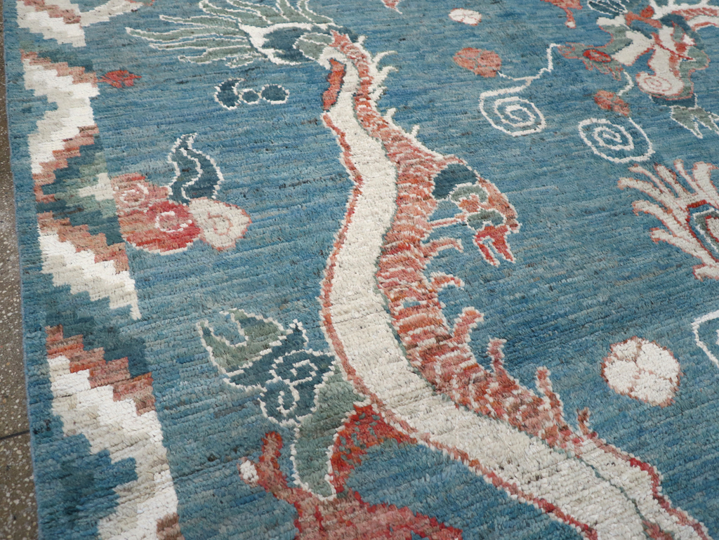 Modern East Turkestan Khotan Pictorial Room Size Carpet, No.32397 - Galerie Shabab