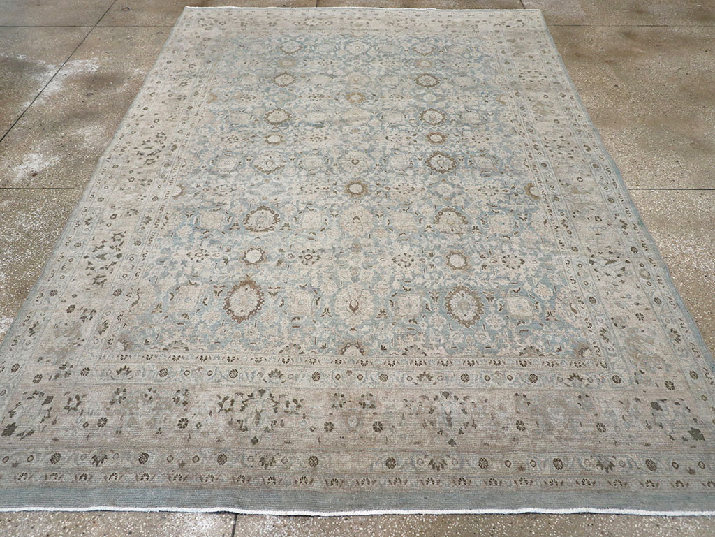 Antique Persian Mashad Room Size Carpet, No.32421 - Galerie Shabab