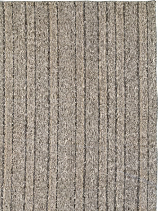 Modern Persian Flatweave Kilim Room Size Carpet, No.32445 - Galerie Shabab