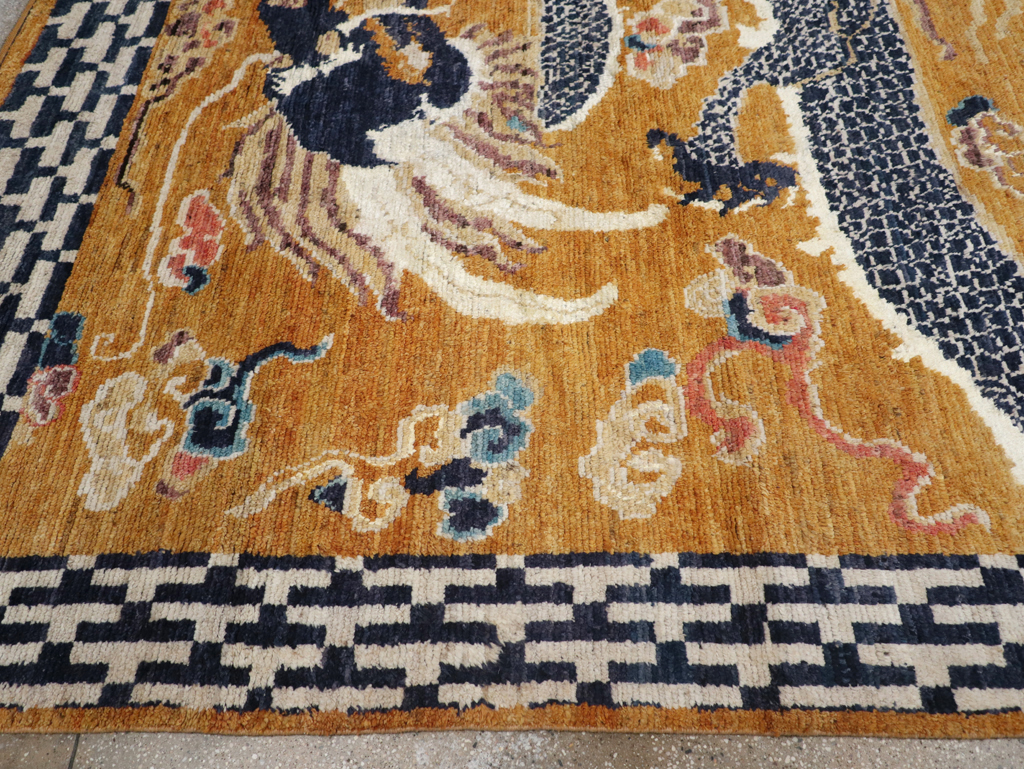 Modern East Turkestan Pictorial Khotan Room Size Carpet, No.32474 - Galerie Shabab