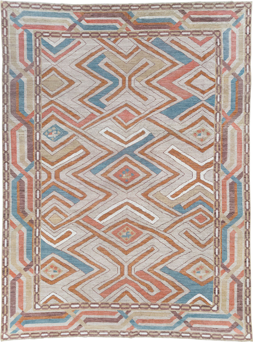 Modern East Turkestan Khotan Room Size Carpet, No.32481 - Galerie Shabab