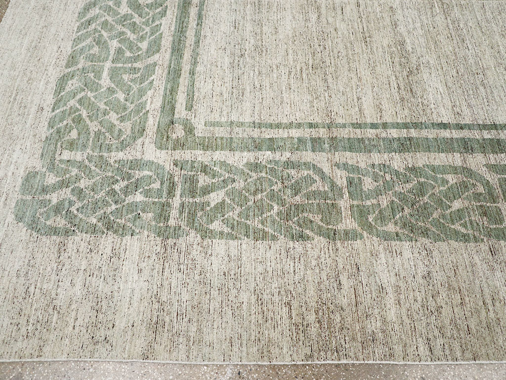 Modern East Turkestan Khotan Room Size Carpet, No.32553 - Galerie Shabab