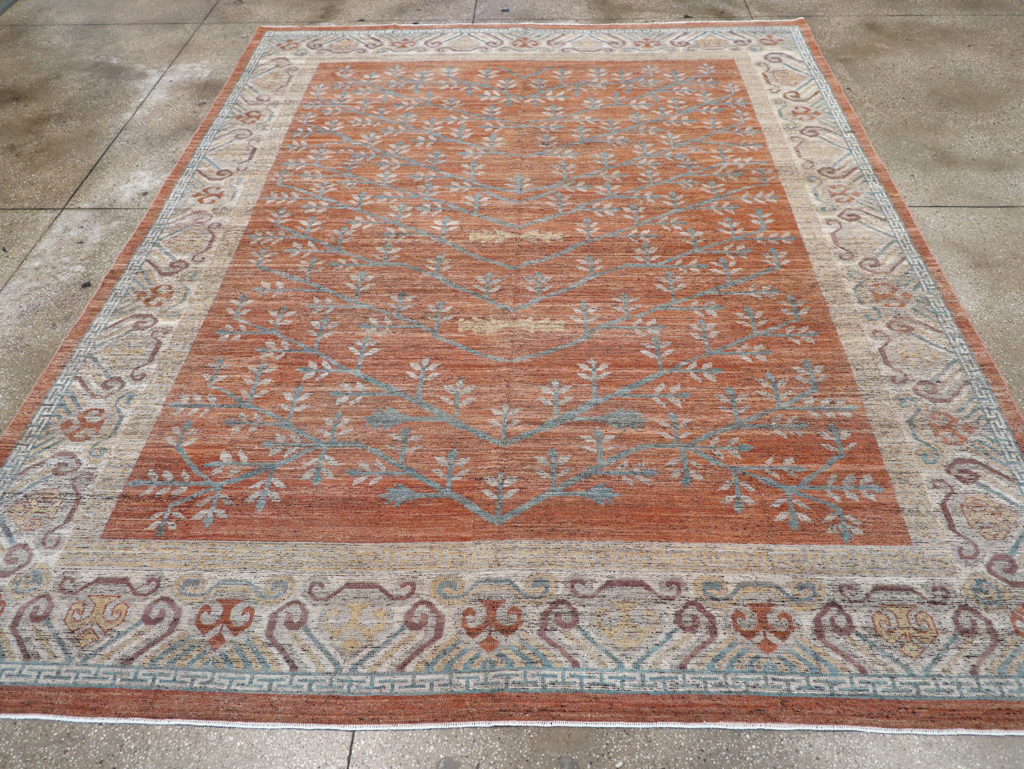 Modern East Turkestan Khotan Room Size Carpet, No.32559 - Galerie Shabab