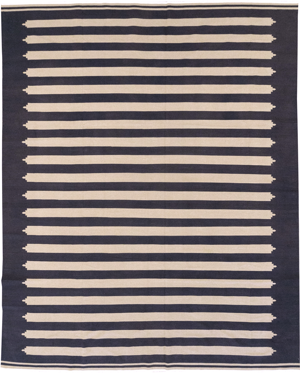 Modern Indian Flatweave Dhurrie Room Size Carpet, No.32624 - Galerie Shabab