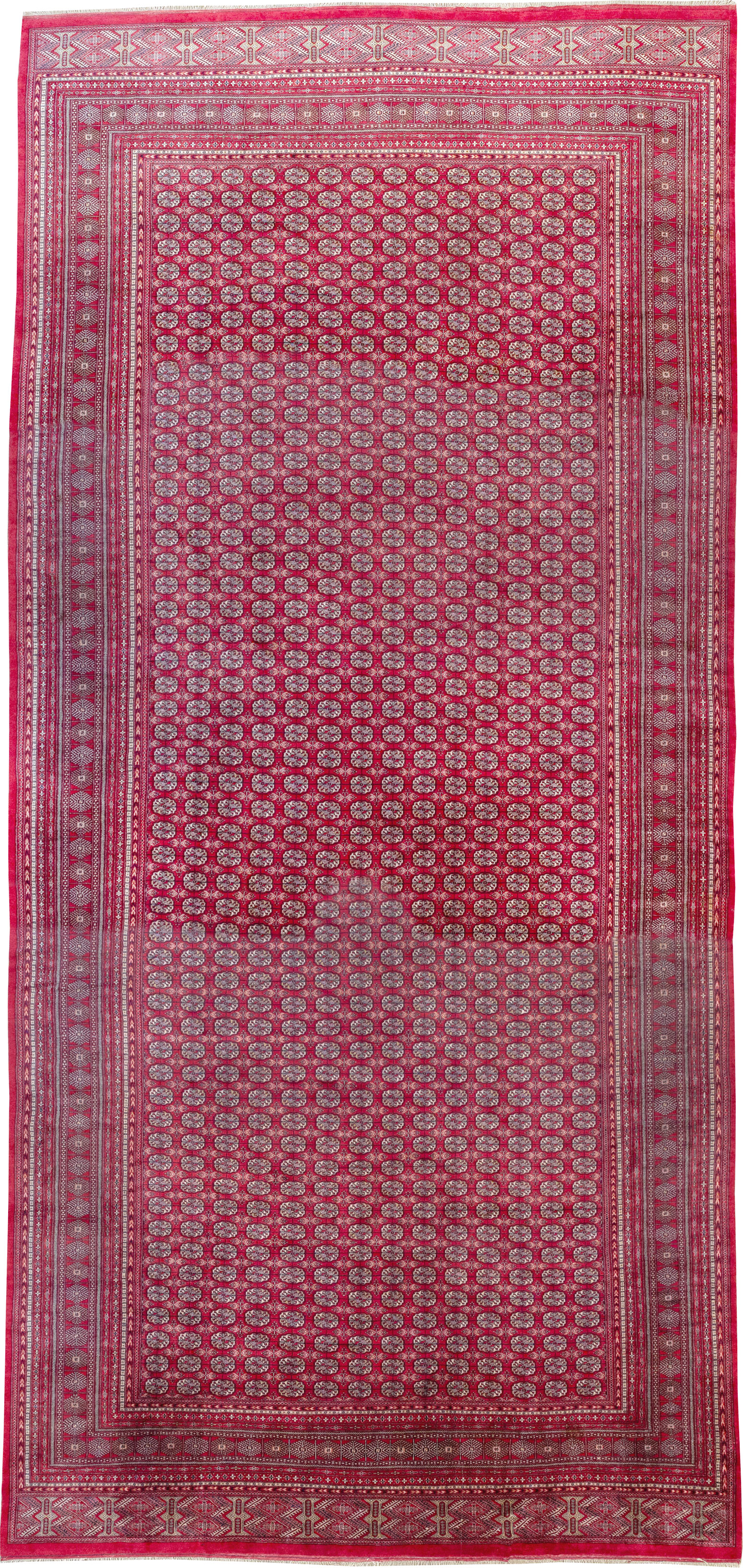 Vintage Central Asian Bokhara Oversize Carpet, No.32643 - Galerie Shabab
