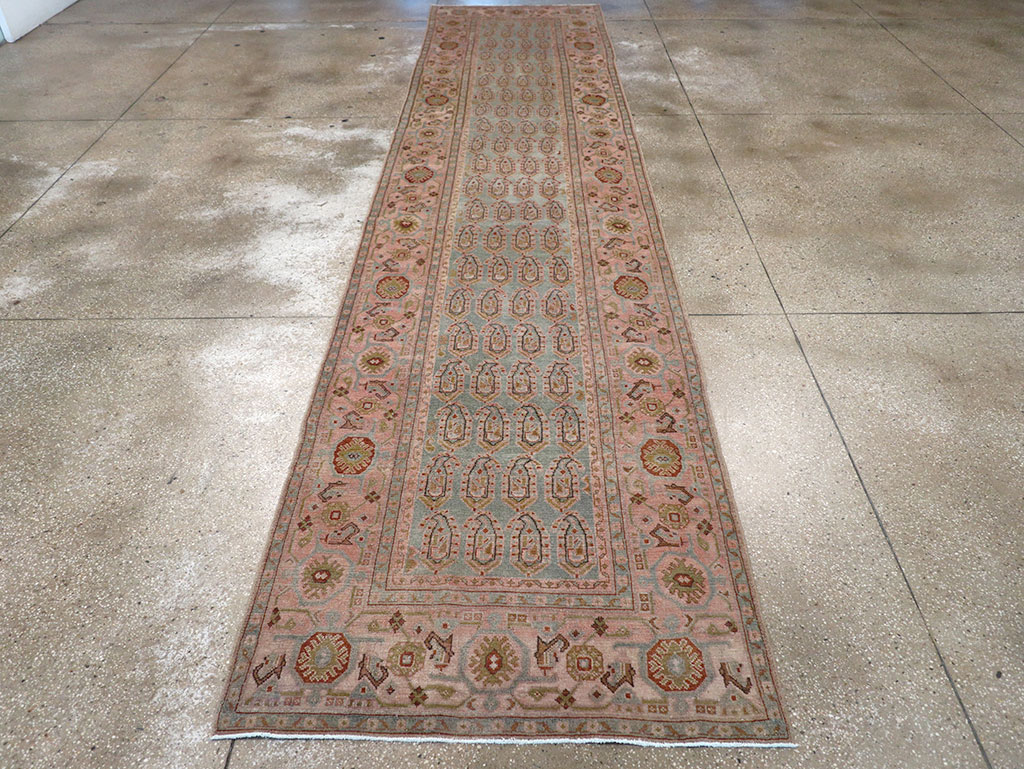 Vintage Persian Malayer Long Runner, No.32684 - Galerie Shabab