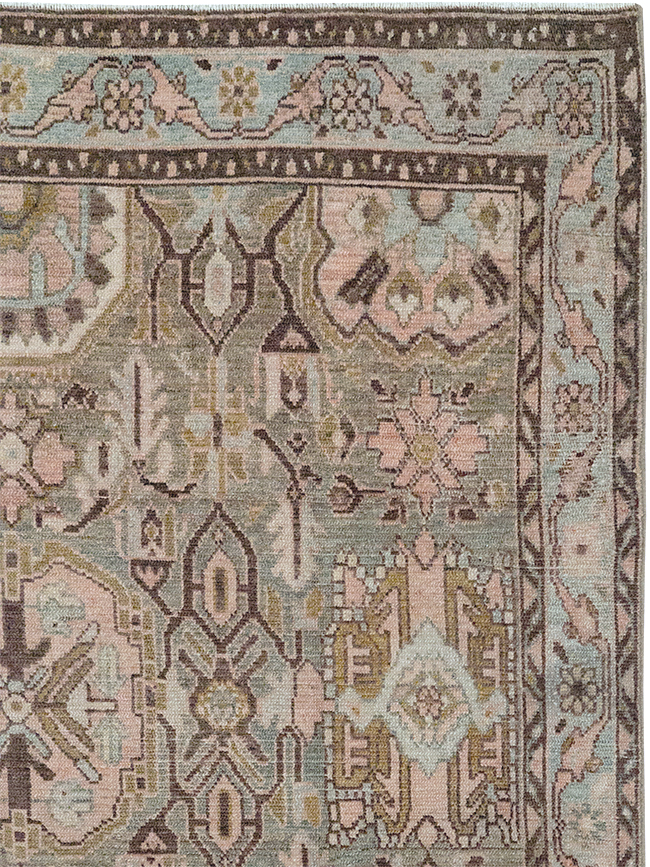 Vintage Persian Malayer Accent Rug, No.32733 - Galerie Shabab