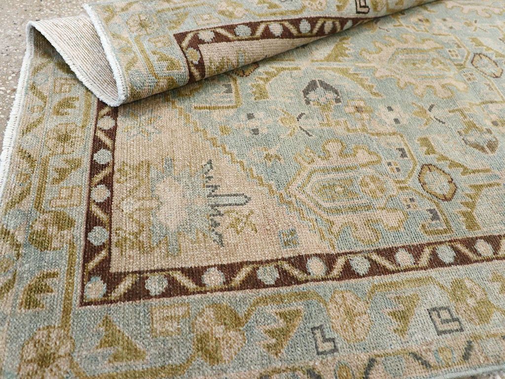 Vintage Persian Malayer Throw Rug, No.32791 - Galerie Shabab