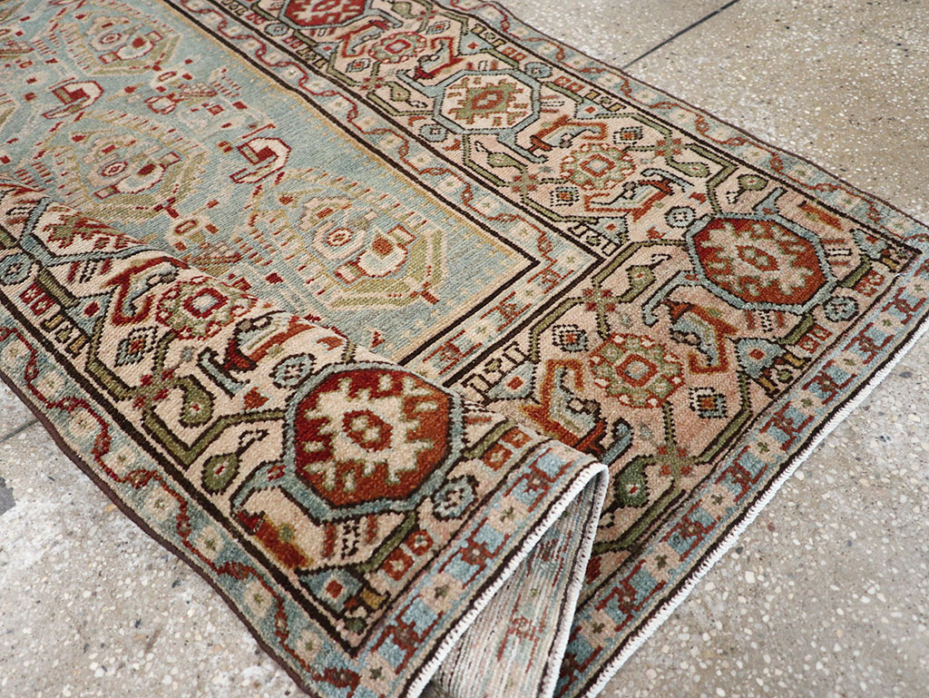 Vintage Persian Malayer Throw Rug, No.32800 - Galerie Shabab