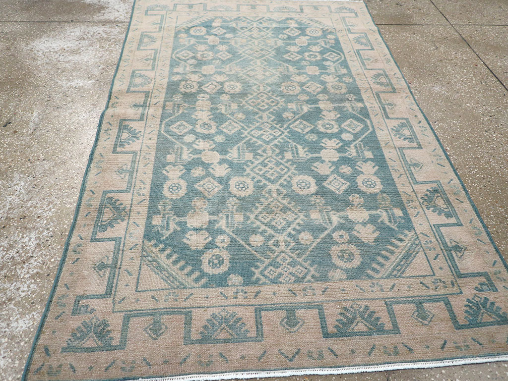 Vintage Persian Malayer Throw Rug, No.32801 - Galerie Shabab