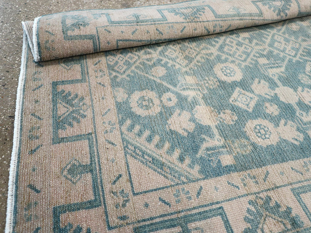 Vintage Persian Malayer Throw Rug, No.32801 - Galerie Shabab