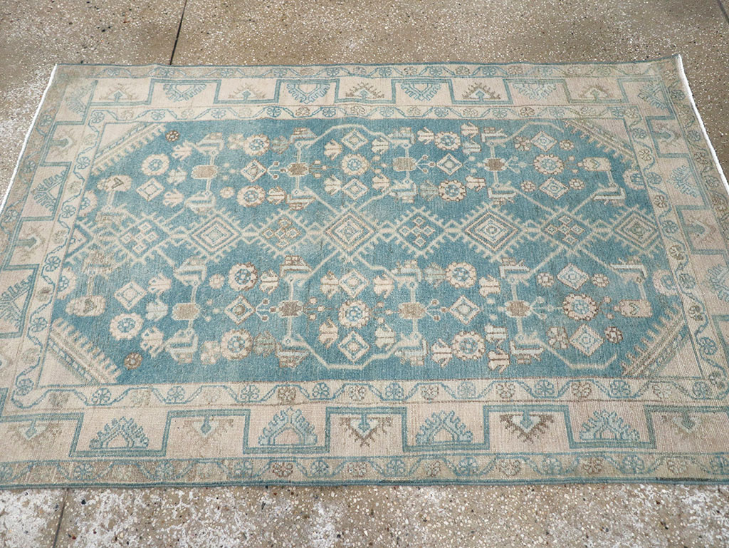 Vintage Persian Malayer Throw Rug, No.32802 - Galerie Shabab