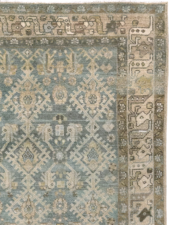 Vintage Persian Malayer Throw Rug, No.32806 - Galerie Shabab