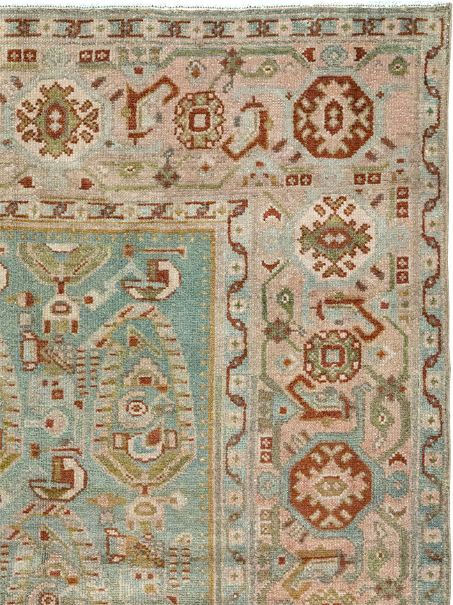 Vintage Persian Malayer Throw Rug, No.32809 - Galerie Shabab